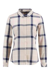 BARBOUR Bluse Bredon Check cherry blossom tartan-rosa kariert Langarm