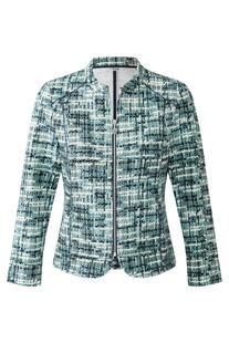 SOMMERMANN Jersey-Jacke gr�n gemustert