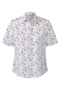 SOMMERMANN Bluse Wei�-multicolour gepunktet Kurzarm