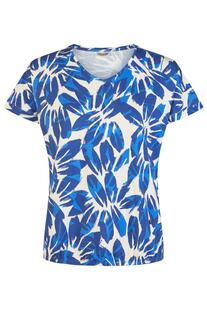 BARBARA LEBEK Shirt ocean blue gemustert