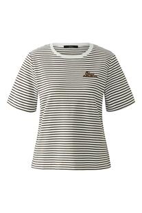 OUI Shirt brown gestreift