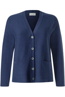 MAERZ Strickjacke midnight sail- blau in Organic-Baumwoll-Qualit�t