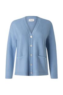 MAERZ Strickjacke endless sky- hellblau in Organic-Baumwoll-Qualit�t
