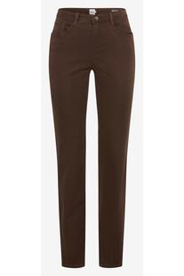 BRAX Winter-Baumwoll-Hose Mary braun Feminine Fit in angerauter Qualit�t