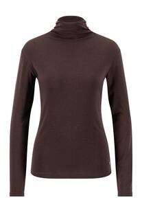 FYNCH HATTON Stehkragen-Shirt espresso