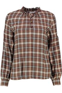 HAMMERSCHMID Bluse Traudl braun kariert