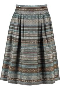 HAMMERSCHMID Jacquard-Rock Lindau braun-blau gemustert