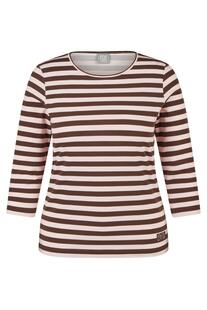RABE Shirt ros� gestreift 3/4-Arm