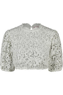 SPIETH & WENSKY Dirndlbluse Kathalin wei� Kurzarm