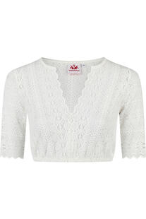 SPIETH & WENSKY Dirndlbluse Kaddy offwhite Kurzarm