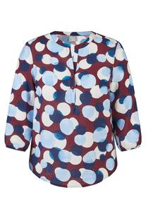 RABE Bluse merlot gepunktet 3/4-Arm