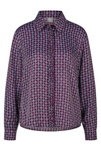 RABE Bluse merlot gemustert