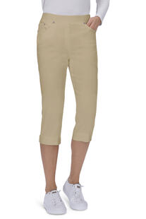 RAPHAELA BY BRAX Capri-Jeans Pamina beige Slim Fit in Schlupfform mit Rei�verschluss-Optik