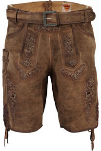 MADDOX Friedolin Ledershorts braun