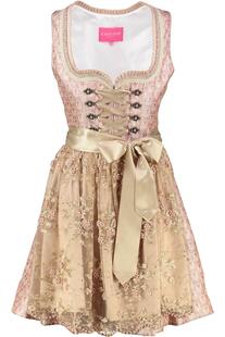 KR�GER MADL Mini Dirndl rosa Paisleymuster Elenor