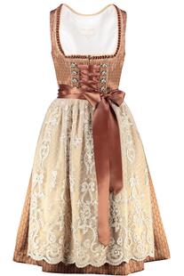 KR�GER COLLECTION Dirndl braun Paisleymuster Tara