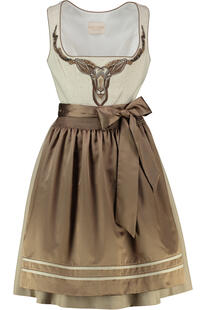 KR�GER COLLECTION Mini Dirndl beige Kudu
