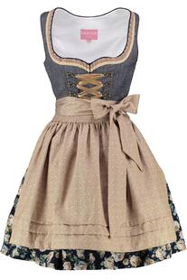 KR�GER MADL Dirndl blau Paisleymuster Justine