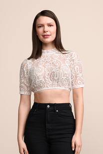 KR�GER MADL Dirndlbluse ecru Kurzarm Annesca