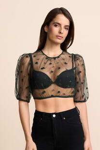 KR�GER COLLECTION Dirndlbluse dunkelgr�n Winola