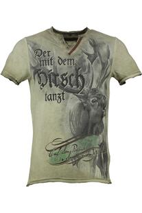 HANGOWEAR T-Shirt grau Kurzarm Wahre Liebe