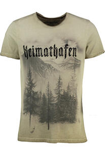 HANGOWEAR T-Shirt beige Kurzarm Darius
