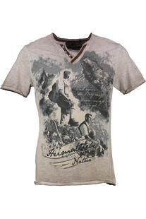 HANGOWEAR T-Shirt Severin beige spruch