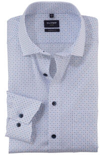 OLYMP Business Hemd Luxor rosa gebl�mt Modern Fit Langarm