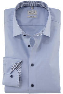 OLYMP Business Hemd LEVEL 5 FIVE hellblau Body Fit Langarm