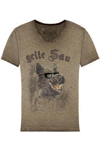 HANGOWEAR T-Shirt Feiko hellbraun Kurzarm