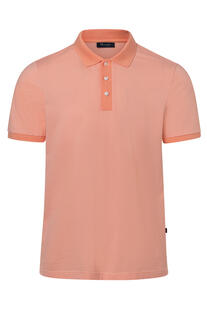 MAERZ Polo Shirt fresh papaya gestreift Regular Fit