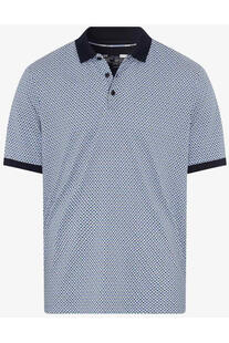 BRAX Polo-Shirt Perry cove gemustert