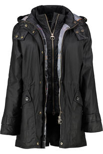 BARBOUR Jacke schwarz Crannich Wax