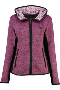 OS TRACHTEN Strickfleece-Jacke himbeere