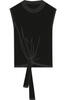 Vorschaubild zu Milano Italy Knitted Top w roundneck and knotdetail at front black