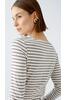 Vorschaubild zu OUI Langarm Shirt Dk-braun gestreift, 5