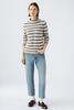 Vorschaubild zu Oui Pullover reine Baumwolle brown offwhite, 4