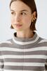 Vorschaubild zu Oui Pullover reine Baumwolle brown offwhite, 5