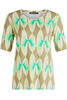 Vorschaubild zu BETTY BARCLAY Shirt Khaki/Gr�n gemustert Kurzarm