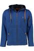 Vorschaubild zu OS TRACHTEN Fleece-Jacke blau meliert mit Kapuze