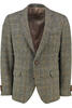 Vorschaubild zu GEBR. WEIS Harris Tweed Sakko oliv kariert mit Lederpatches