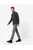 Vorschaubild zu BRAX Leicht Flanell Hemd anthrazit gemustert Modern Fit, 2