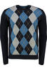 Vorschaubild zu MAERZ Pullover blau gemustert Argyle-Muster