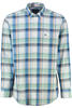 Vorschaubild zu FYNCH HATTON Hemd gr�n/blau kariert Comfort Fit Langarm Button-down