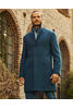 Vorschaubild zu WELLINGTON OF BILMORE Tweed-Mantel Howard blue herringbone