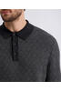 Vorschaubild zu PIERRE CARDIN Strick-Polo-Pullover anthra gemustert, 3