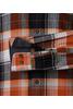 Vorschaubild zu REDMOND Flanell Hemd orange kariert Comfort Fit Langarm, 3