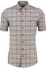 Vorschaubild zu REDMOND Oxford Karo Hemd terra kariert Comfort Fit Kurzarm