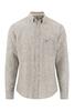 Vorschaubild zu FYNCH HATTON Leinen Hemd dark khaki Casual Fit