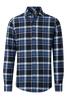 Vorschaubild zu REDMOND Flanell Karo Hemd blau kariert Casual Fit Langarm